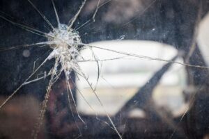 cracked windscreen